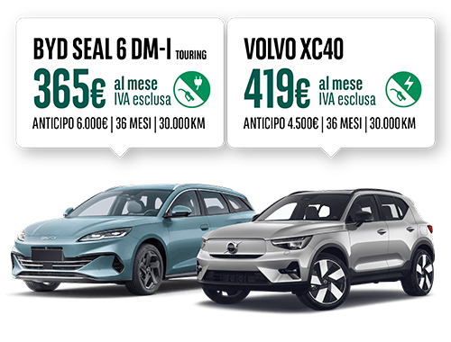 Offerte di noleggio Arval: BYD Seal 6 Dm-i Touring a 365€ al mese e Volvo Xc40 a 419€ al mese iva esclusa