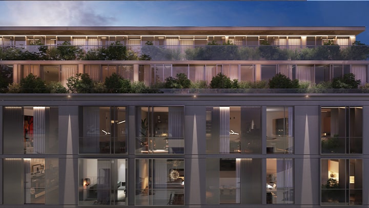 Nuovi palazzi del complesso residenziale  Marco Aurelio Living Nolo a Milano