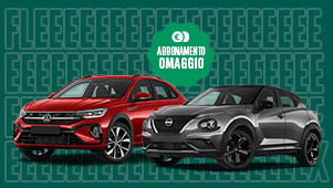 2 macchine sfondo verde arval