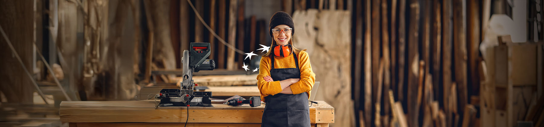 Imprenditrice sorridente