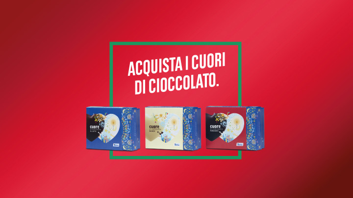 Acquista i cuori di cioccolato