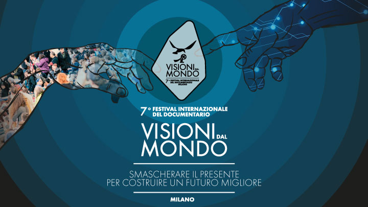 Grafica del settimo festival internazionale del documentario Visioni da Mondo di cui BNL BNP Paribas è main sponsor. 